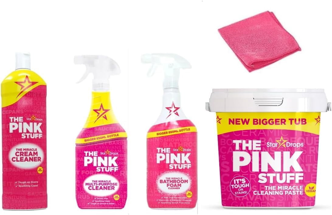 The Pink Stuff - The Miracle Cleaning Paste(850g), Multi-Purpose Spray ...