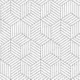 thumbnail image 1 of RoomMates Striped Hexagon Grey Peel and Stick Wallpaper, 1 of 12
