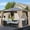 Brown, variant on 10"x13" Outdoor Patio Gazebo with Zipped Shade Curtains, Grey