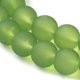 thumbnail image 3 of Transparent Glass Bead Strands Frosted Round Lime Green 4mm Hole: 1.1~1.6mm about 200pcs/strand 31.4 inch, 3 of 3