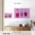 thumbnail image 4 of Elephant Stock Nail Polish Bottles Trio Wall Art - Horizontal Canvas Wall Art - Living Room Wall Decor - Fashion And Beauty Canvas - Blue And Red Decor - 12" x 8", 4 of 8