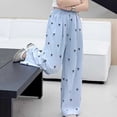 thumbnail image 6 of OGLCCG Girls Wide Leg Pants Loose Fit Elastic Waist Bow Pants Casual Flowy Trousers with Pockets 5-15 Years, 6 of 7