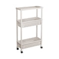 thumbnail image 2 of EGNMCR Multi Layer Movable Plastic Storage Rack Large Capacity Layered Storage Rack With Wheels Living Room/bedroom/bathroom/kitchen Item Storage Rack Plasti c trolley, 2 of 6