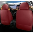 thumbnail image 6 of Maidao Car Seat Covers Leather for Acura for ZDX 2009-2013 5 Seats Water Resistant Front Rear Cushion Protector Wine Red, 6 of 8