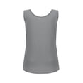 thumbnail image 5 of Puntoco Womens 2024 Summer Ribbed Knit Casual Summer Sleeveless Shirts Tank Tops with Pockets Gray 10(XL), 5 of 6