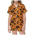 thumbnail image 1 of Kcodviy Ensembles 2 Pcs Pyjamas Pyjamas d'Été pour Bébé Fille pour Enfants Enfants Pyjama de Pâques Graphique Enfants Imprimé Manches Courtes à Boutons Tenues de Pâques pour Tout-Petits Garçons Chemise Shorts Ensemble de Pyjama, 1 of 5