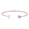 thumbnail image 1 of Pulsera Mujer Inicial Letra LuckyLy, Acero Inoxidable y Zirconia Cúbica, Modelo Sonia rosa UNITALLA, 1 of 8