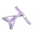 thumbnail image 4 of Light Purple Corduroy Dog Collar And Leash Set With Custom Engraved Nameplate, 4 of 17