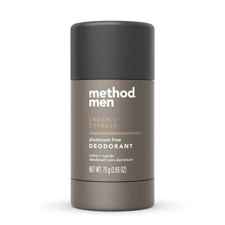 Method Men Aluminum Free Deodorant, Cedar + Cypress, 2.65 oz