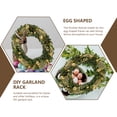 thumbnail image 4 of 2 marcos de hierro para coronas de Pascua, marcos de guirnaldas con forma de huevo, suministros para hacer coronas, 4 of 6