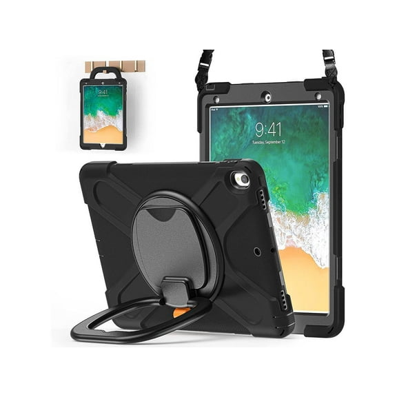 iPad Air 3 10.5 Case 2019,iPad Pro 10.5 Case 2017 for Kids,- Heavy Duty Shockproof Case Cover with Pencil Holder,Rotating Stand/Hand Strap,Shoulder Strap for iPad Air 3rd Gen case 10.5