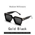 thumbnail image 1 of Typpkmm Ruiao Retro Millionaire Shades Sunglasses 2026 for Men Designer Famous Brand Square Sun Glasses Man Women Sunglass Black, 1 of 7