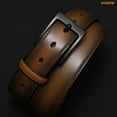 thumbnail image 6 of WHIPPY Metal Free Leather Belts for Men Hypoallergenic Leather Belt Nickle Free Belt for Jeans, 6 of 7