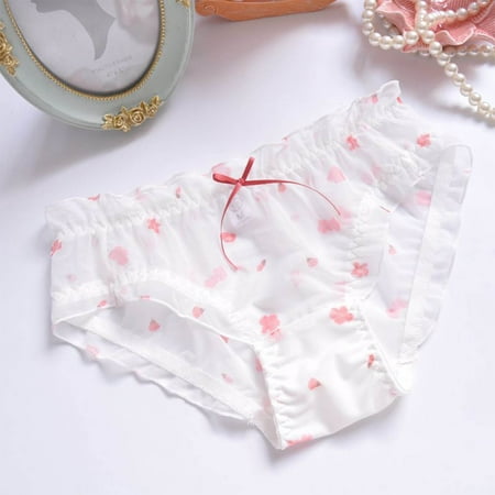 Ladies  Mesh Underwear  Transparent  Sexy  Princess Style  Flying Design  Undergarments  Comfortable Fit  Seamless  Skin-friendly  Fashionable  Daily Wear  Plus Size Tops for Women | White 2XL