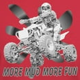 thumbnail image 3 of CafePress - More Mud More Fun On An ATV (B/W) Dark T Shirt - Men's Classic Graphic Cotton T-Shirt, 3 of 4