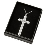 Personalized Stainless Steel CROSS Pendant W/18" Chain