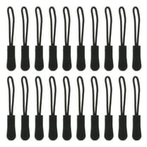 SEXAGESIMO 50pcs Zipper Pulls for Backpacks Jackets Luggage Purses Clothing Black