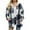 Dark Blue, variant on jsaierl Women’s Casual Plaid Hooded Shacket Flannel Drawstring Jacket Button Down Shirt Hoodie with Pocket