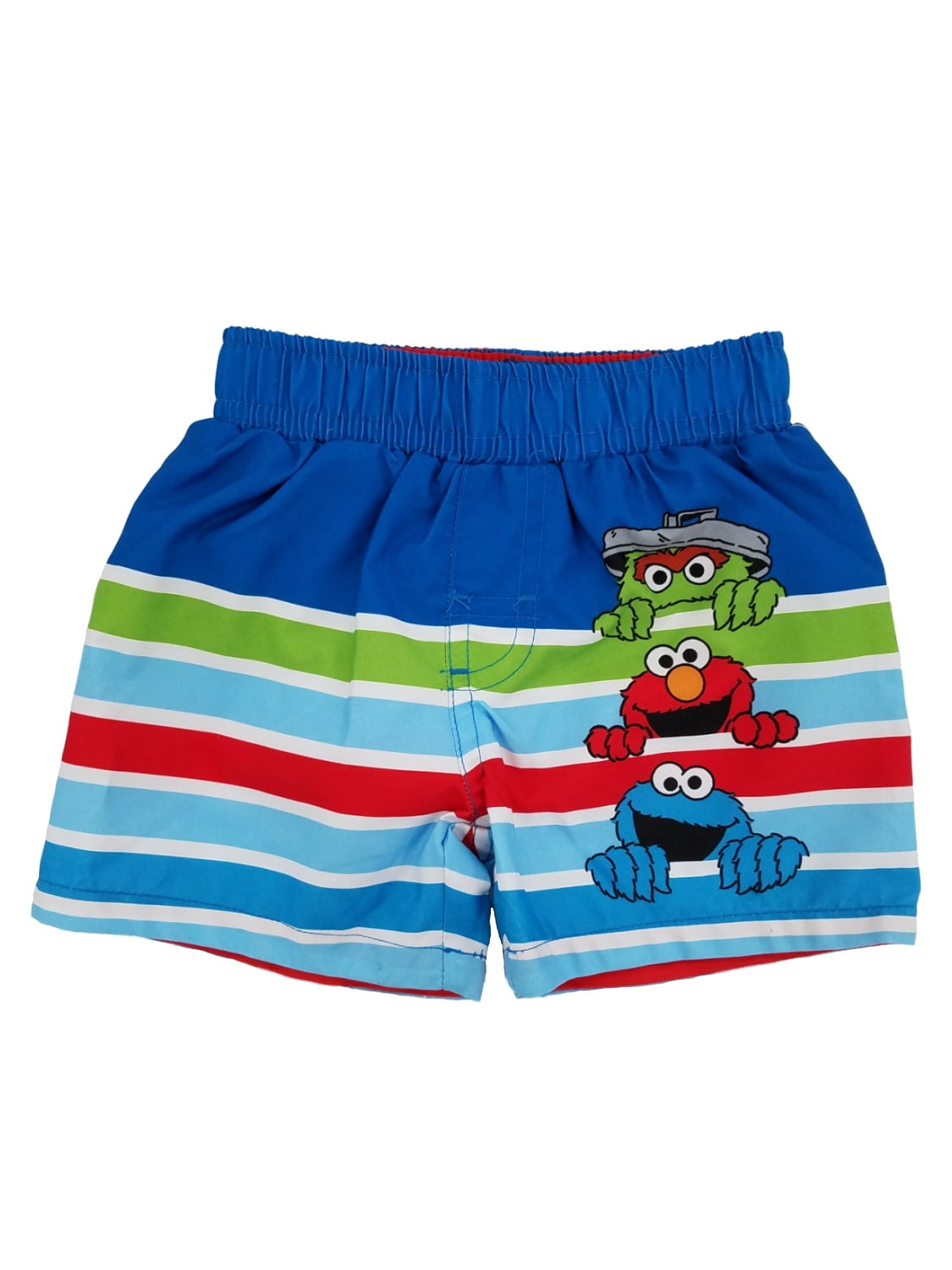 Sesame Street Muppets Baby Boy Swim Trunks Shorts Size 3-6m UPF 50 