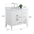 thumbnail image 6 of Vanity Art 36" Single Sink Bathroom Vanity Cabinet with Engineered Marble Countertop, 6 of 9