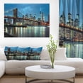 thumbnail image 3 of Designart 'Brooklyn Bridge and Skyscrapers ' Cityscape Canvas Print, 3 of 3