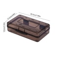 thumbnail image 3 of Ouuluon 2Pcs Pencil Case, Large Capacity Thick Pencil Box, 8x5x2in Gray Easy Wipe Pencil Boxes for Office Sketch Art Supplies, 3 of 7