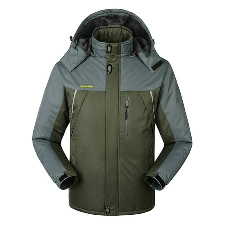 Men's Windproof Fleece Jacket Winter Outdoor Sport Waterproof Ski Jacket Coat Camping Hiking Skiing Running Rock (Best Running Clothes For Winter)