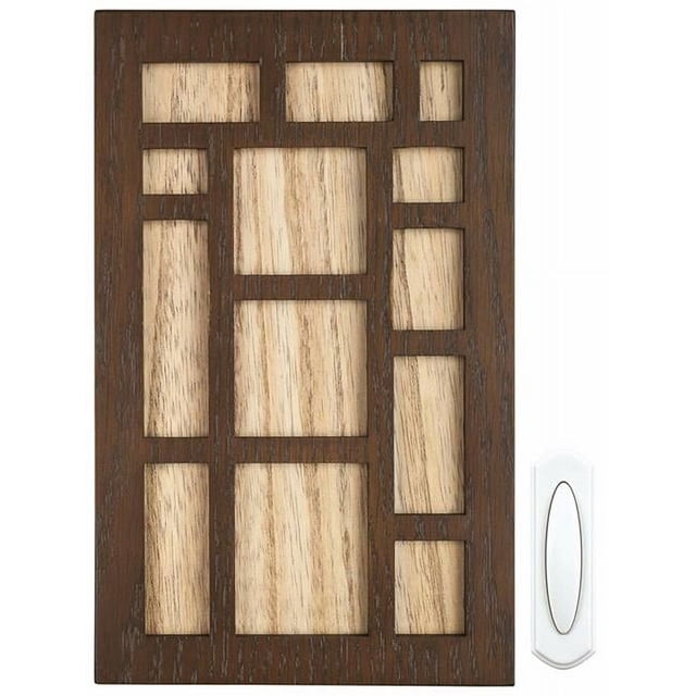 Heath Zenith 3002179 Brown Wood Wireless Door Chime Kit
