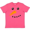 thumbnail image 3 of Inktastic Snowman Face Youth T-Shirt, 3 of 5