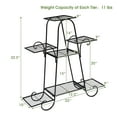 thumbnail image 2 of Patiojoy 7-Tier Plant Stand Metal Plant Shelf Multi-layer Potted Planters Display Rack Black, 2 of 7