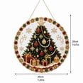 thumbnail image 3 of Vintage Santa Claus Diamond Painting Hanging Kit, DIY Full Round Rhinestone Art Plaque for Indoor Holiday Front Door Wall Ornament A, 3 of 5