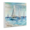 thumbnail image 3 of Stupell Industries Sailboats Floating Peacefully Daytime Beach Shoreline Painting Painting Unframed Art Print Wall Art, Design by Marilyn Dunlap, 3 of 5