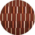 thumbnail image 1 of Ahgly Company Indoor Round Oriental Orange Traditional Area Rugs, 4' Round, 1 of 1