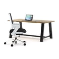 thumbnail image 3 of KFI Studios Urban Loft 6' x 3.5' Bistro Table, Solid Wood Natural Top, 3 of 7