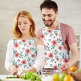 thumbnail image 3 of Pioneer Flower Floral Print Pattern Apron for Women and Men, Cotton Linen Waterproof with Pockets, Adjustable, 33x27 Inch for Kitchen, Gardening, BBQ, Salon, 3 of 6