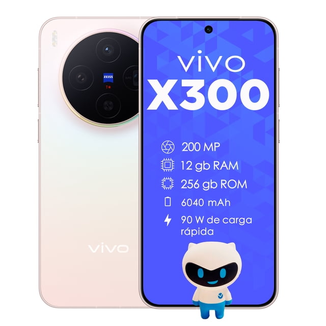 Celular vivo Smartphone X300 12gb 256gb Dual Sim 5g Negro Versión Global - Cámara Zeiss 200mp, Flashcharge 90w, Ip68