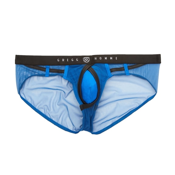 Men's Gregg Homme 140003 Erupt Enhancing Ring Mesh Brief (Royal M)