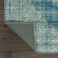thumbnail image 6 of JONATHAN Y WASHABLE 4 x 6 Area Rug, Regis Bohemian Medallion - Teal/Cream, WSH107B-4, 6 of 9