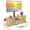 60" Oak, variant on Dextrus 60" TV Stand with Mount for 32-75" TVs, Height Adjustable Fluted Entertainment Center, Oak