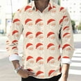 thumbnail image 6 of Muscularfit Button Up Shirt Festival Santa Christmas T-Shirt Collared Long Sleeve Big & Tall Work Shirts for Men,XXXL, 6 of 8