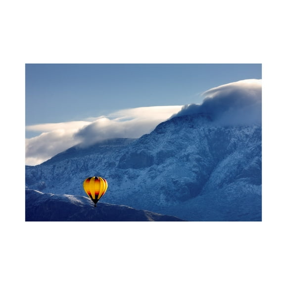 Trademark Fine Art 'Balloon Fiesta Snow' Canvas Art by Mike Jones Photo
