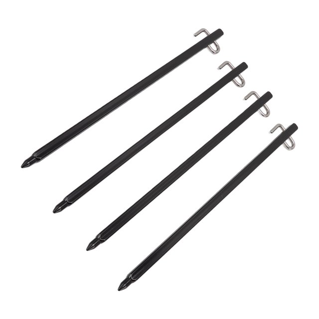 Estaca de metal para tienda de campaña, 4 piezas, estaca para tienda de campaña, estaca para acampar, valor excepcional