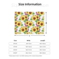 thumbnail image 5 of Uemuo Sunflowers Printed Throw Blanket for Couch, Fluffy Fuzzy Blankets for Bed, Sofa, Cozy Flannel Faux Fur Blanket-60"x50", 5 of 6