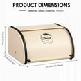 thumbnail image 2 of Design Rustic Bread Box Farmhouse Vintage Enamelware Countertop Bread Bin Modern Metal Bread Box for Kitchen Countertop, 2 of 11
