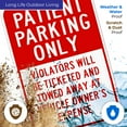 thumbnail image 4 of Patient Parking Only Red Sign, Board, 24x36 Corrugated Plastic, 4 of 7