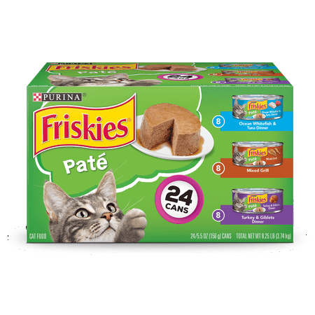 Purina Friskies Pate Adult Wet Cat Food Variety Pack - (24) 5.5 oz. Cans