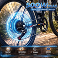 thumbnail image 5 of 26 Inch Electric Bike for Adults, 500W Peak Motor, 19MPH Top Speed, Removable 36V12Ah Battery, 7-Speed Electric commuter Bike for Commuting, Shopping, Trip UL 2849, 5 of 10
