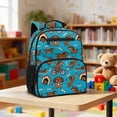 thumbnail image 2 of Jeiento Cute Dachshund 13.5 Inch Lightweight Preschool Backpack, Toddler School Bag for 2-5 Year Old Kids, Bookbag with 2 Front Zipper Pockets, Blue, 2 of 7