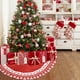 thumbnail image 3 of Falda de árbol de Navidad JAMW roja 48 pulgadas Sencillez, 3 of 3