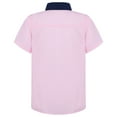 thumbnail image 2 of Alvivi Boys Short Sleeve Button-Down Oxford Shirt Turndown Summer Tops Uniform Pink 13-14, 2 of 7